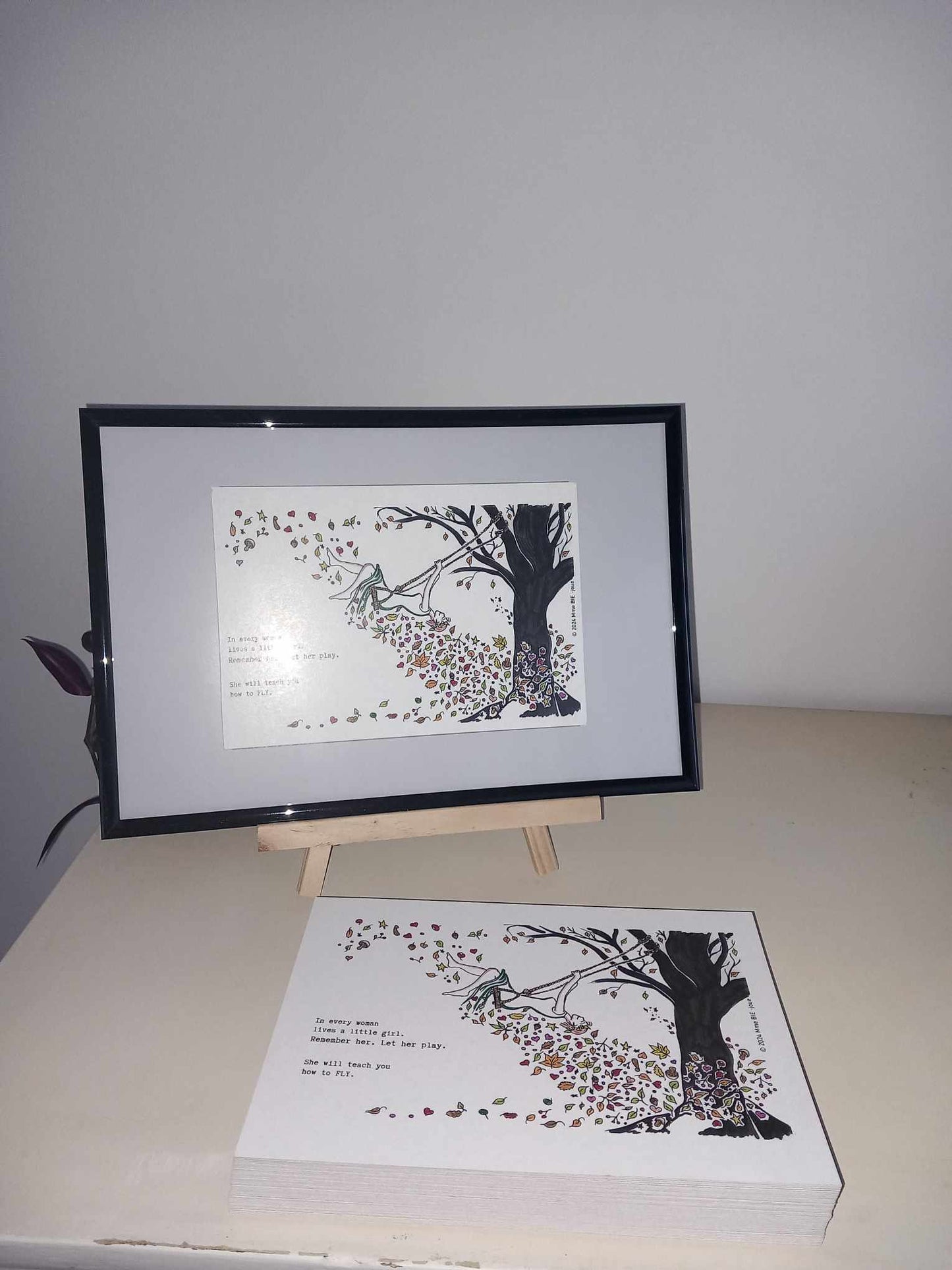 Print 'In every woman', A5 print met/zonder kader