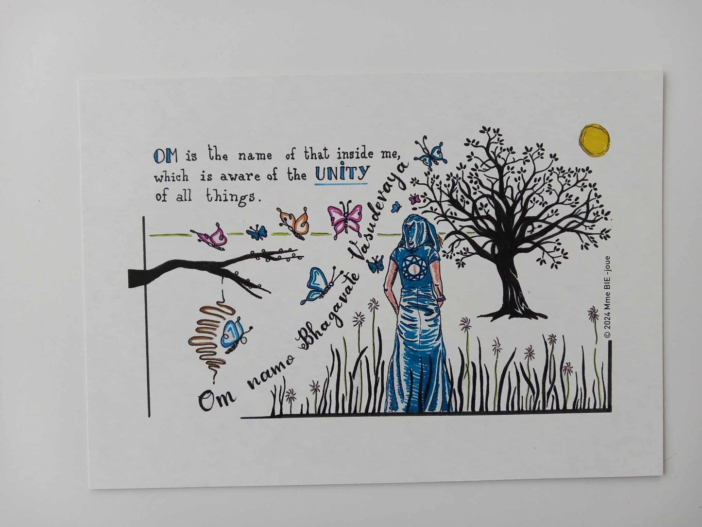 Print 'Om is the Name', A5 print met/zonder kader