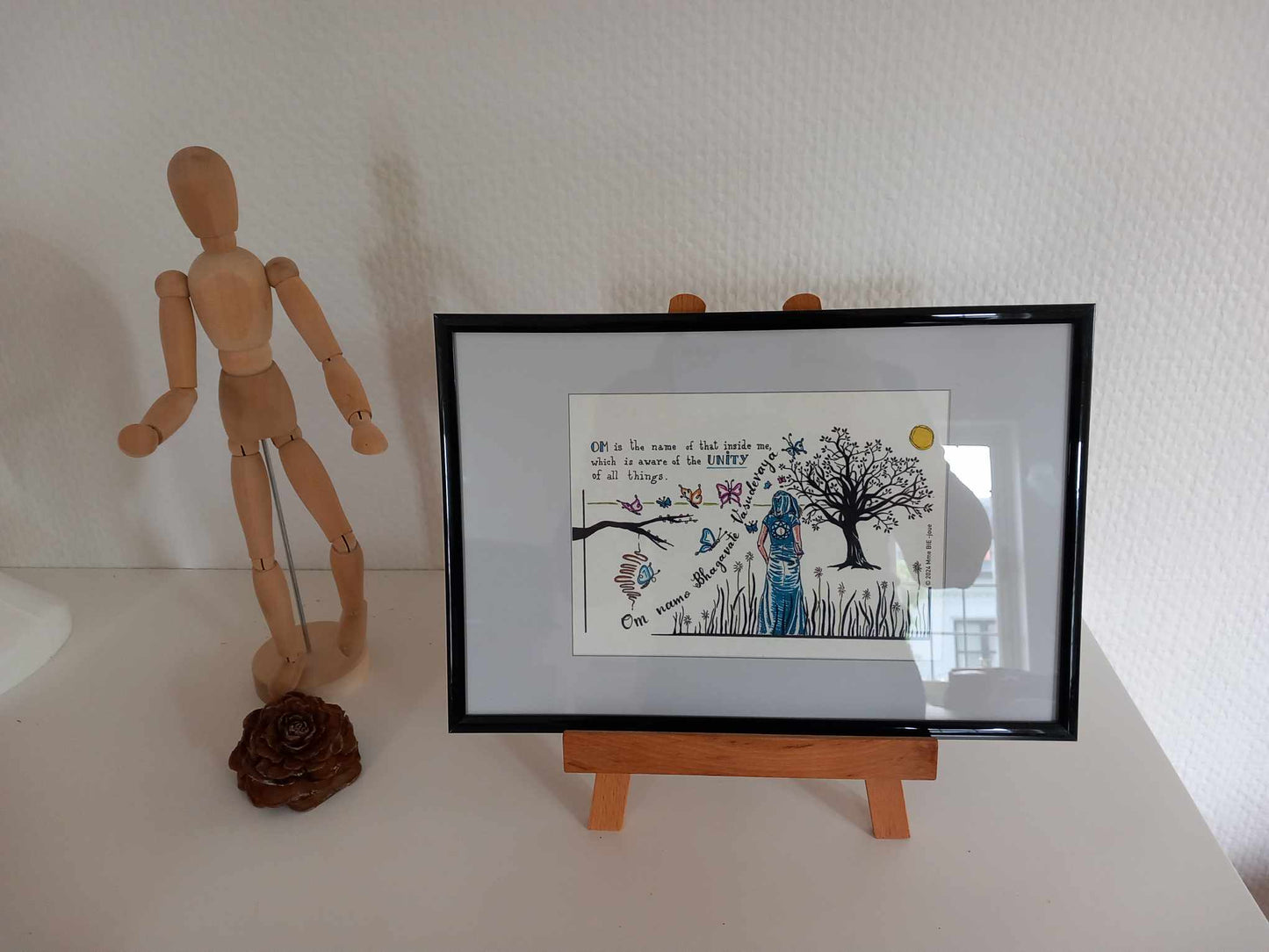 Print 'Om is the Name', A5 print met/zonder kader