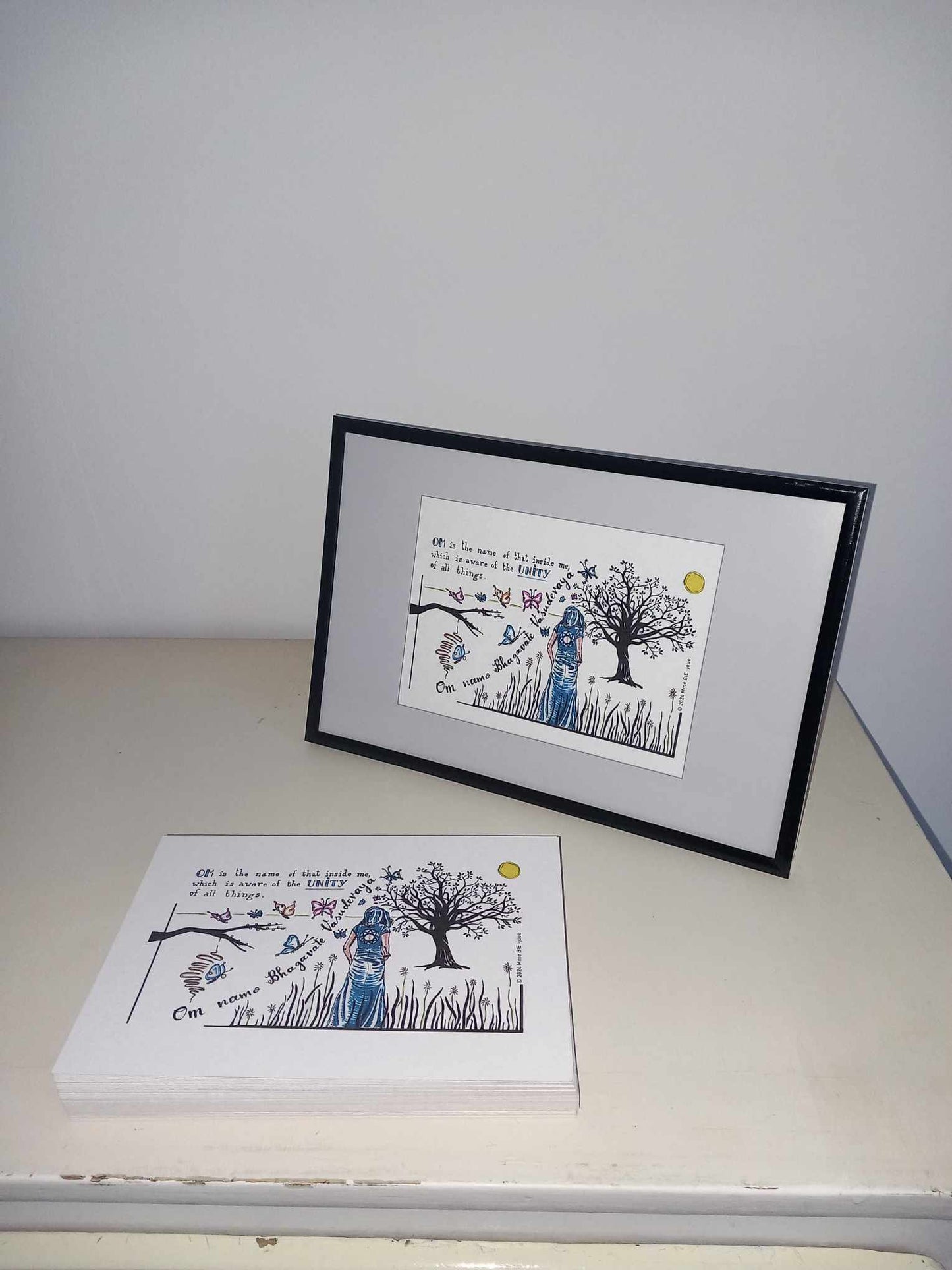 Print 'Om is the Name', A5 print met/zonder kader