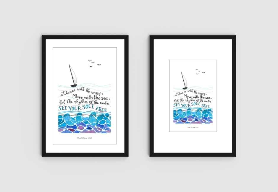 Tekening 'Set your soul free' - digitale download A4/A5/A6