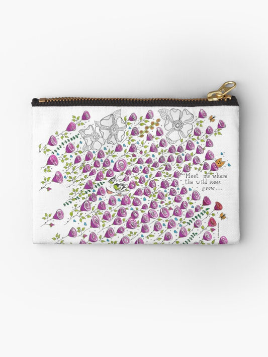 Zakje met rits, Wild Roses